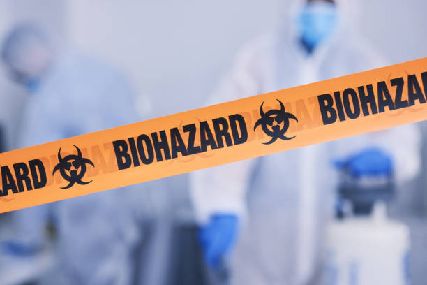 Professional Biohazard Cleanup technician working in Tabor, IA